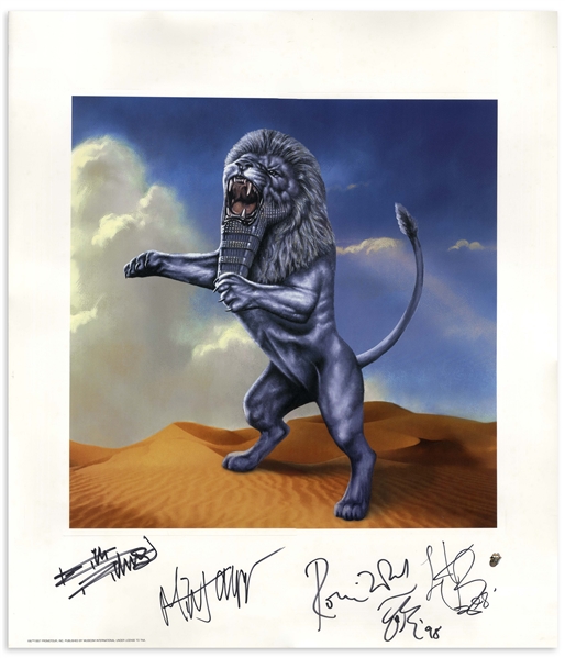 The Rolling Stones Signed Limited Edition Artwork for ''Bridges to Babylon''
